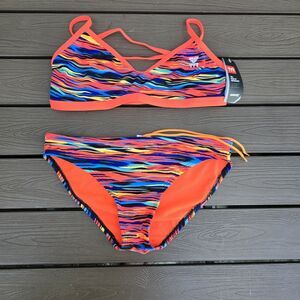 TYR Women's Bonzai Trinityfit Top  Workout Bikini Bottom Size XS NEW